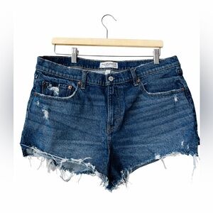 Abercrombie & Fitch Curve Love Mom Shorts Mid Rise W32
